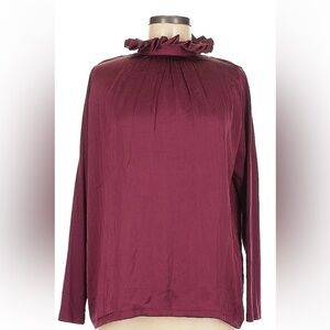 Banana Republic ruffle neck blouse